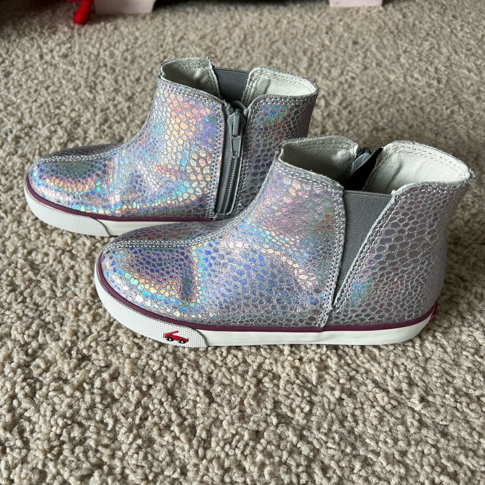 Silver See also Run Zip Up Boots Size 13